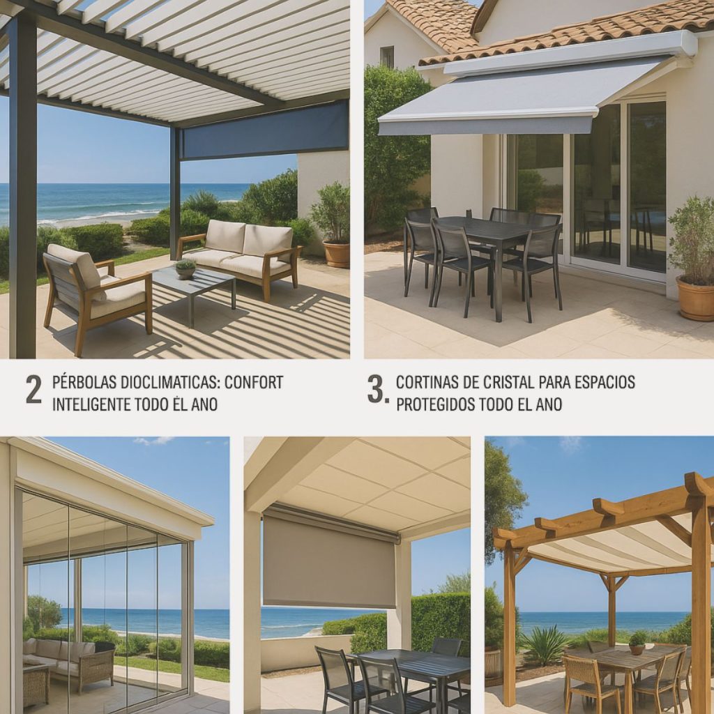 soluciones para proteger terraza del sol