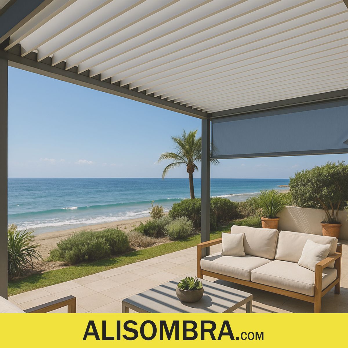 soluciones para proteger tu terraza del sol en la costa