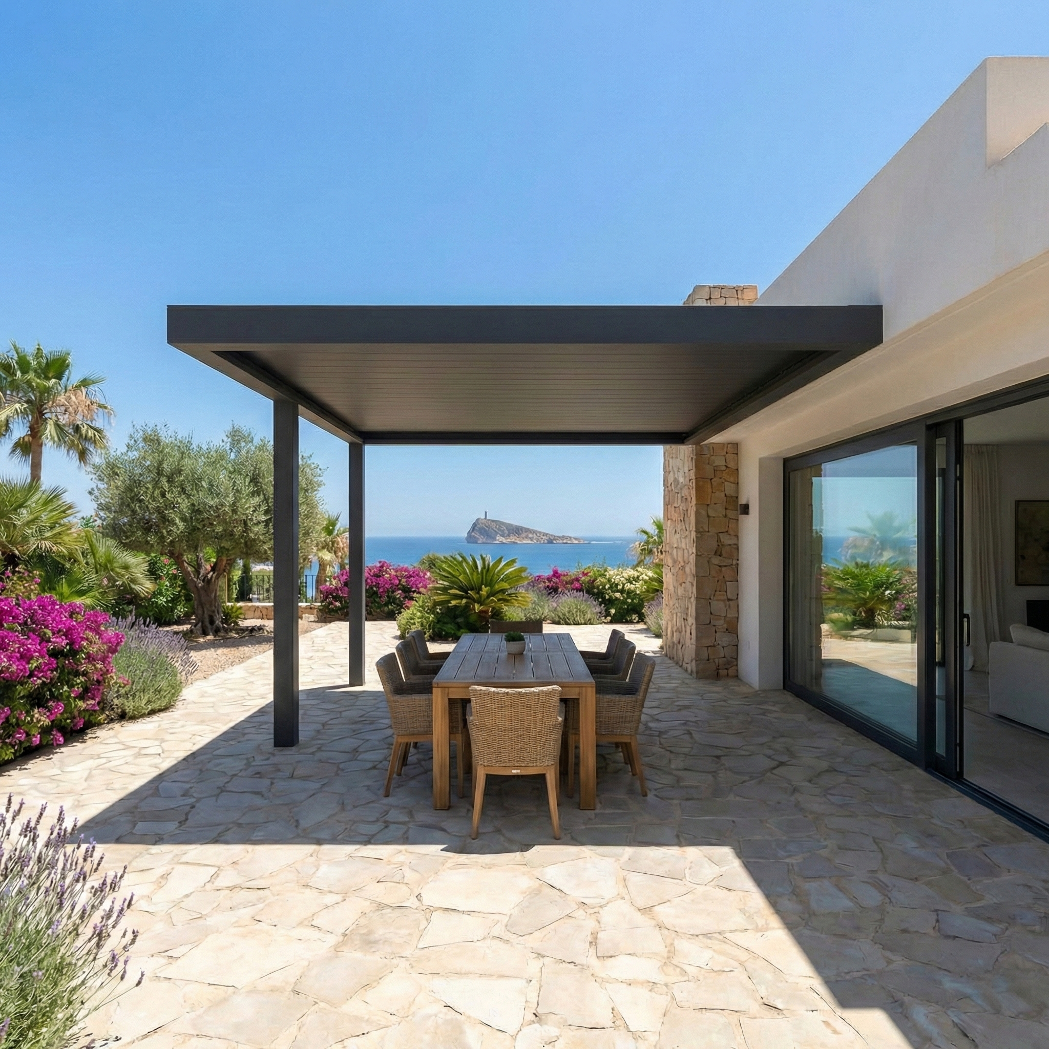 Pérgola fija a medida en Alicante