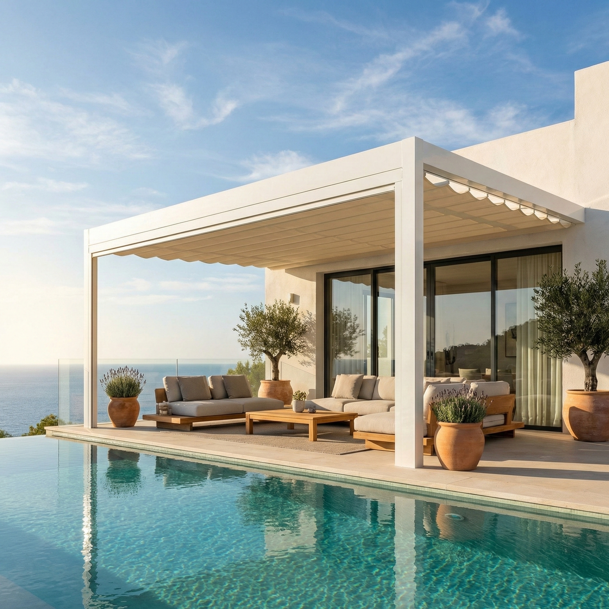 Toldo corredero para terrazas en Alicante