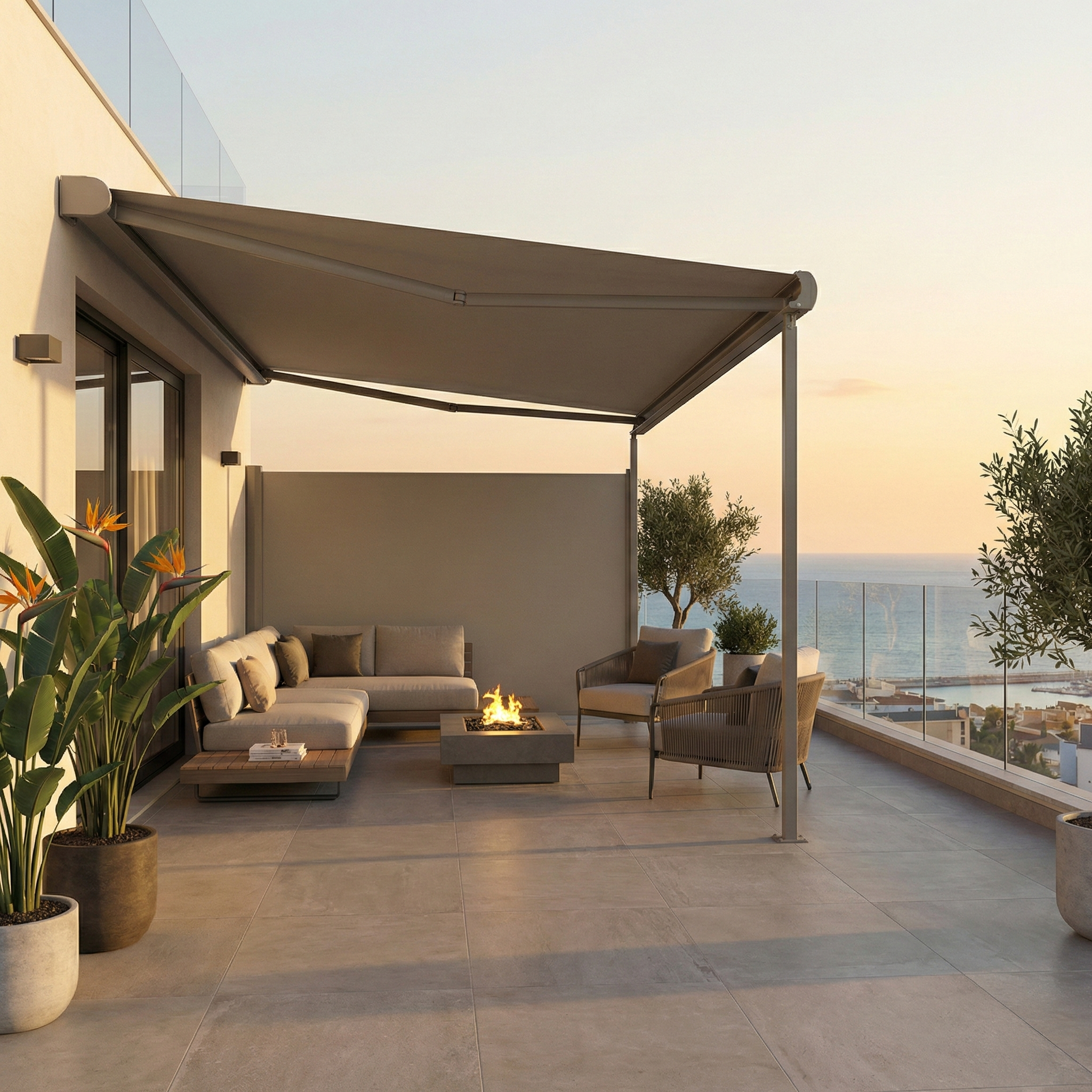 Toldo lateral para terrazas y balcones en Alicante