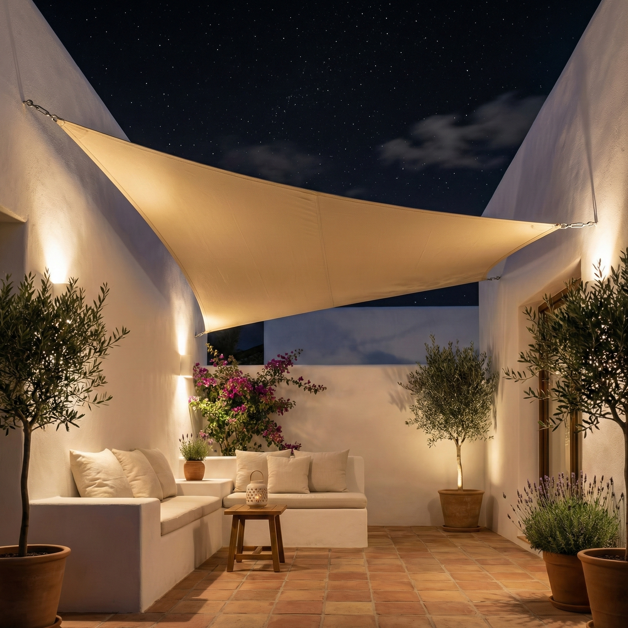 Toldo vela para terrazas y piscinas en Alicante