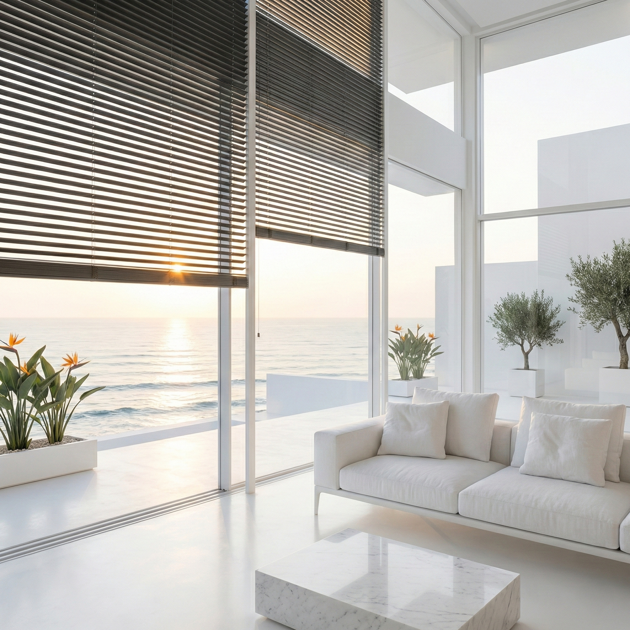 Veneciana motorizada de aluminio en Alicante