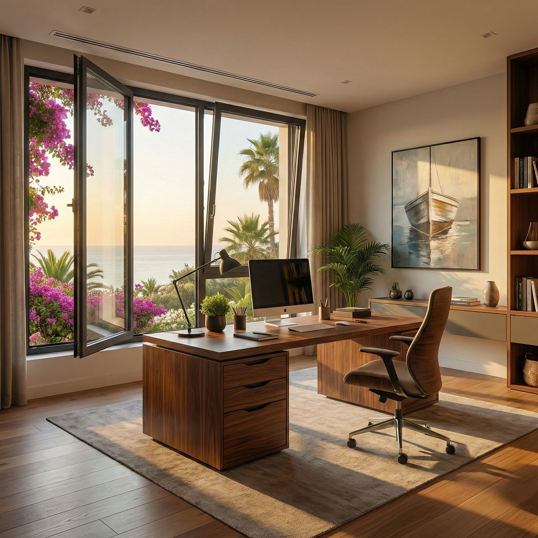 Ventana de aluminio oscilobatiente en Alicante