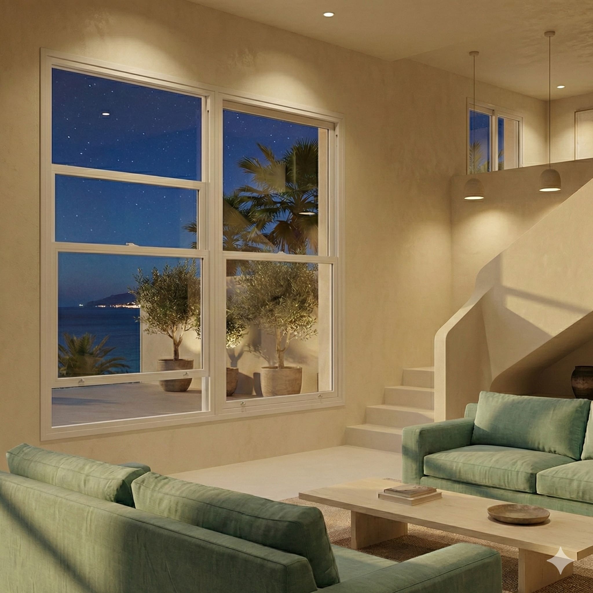 Ventana de aluminio tipo guillotina en Alicante